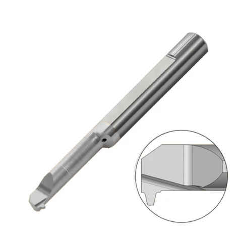 Carmex Carbide Tiny Tool - Threading - MIL - ACME - K20 Grade - 4.6mm Minimum Diameter x 15mm Reach (Left Hand)