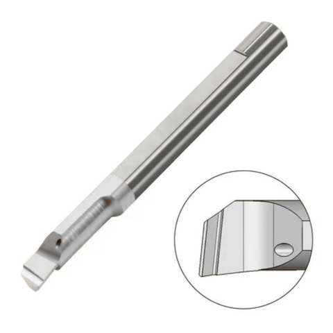 Carmex Carbide Tiny Tool - Boring Bar - MTL - K20 Grade - 4.1mm Minimum Diameter x 15mm Reach x R0.2 (Left Hand)