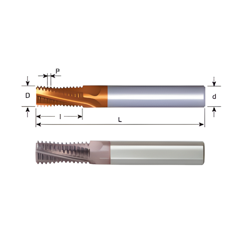 Carmex Thread Mills Solid Carbide - Internal Thread - UN (UNC UNF UNEF UNS) - 1 - 1 1/2 x 12 - MT7