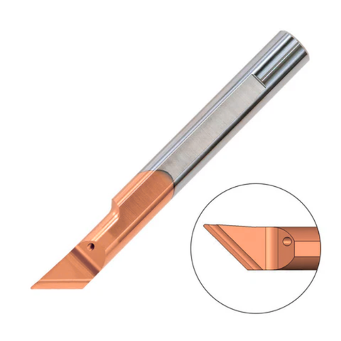 Carmex Carbide Tiny Tool - Face Chamfering & Profiling - MWR - TNX Grade - 90° Angle - 1mm Minimum Diameter x 15mm Reach