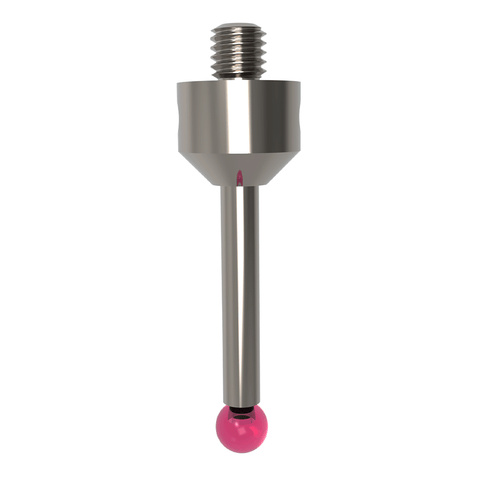 ITP Straight Styli - Type A - Ruby Ball - M5 Thread x 34.5mm Overall Length - NHM505011034