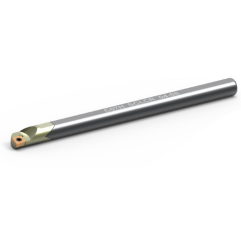 Omega Products Boring Bar Carbide Shank - 95 DEG Without Through Coolant - Right Hand - For CCMT0602/CCGT0602 Inserts - C08K SCLCR 06-10