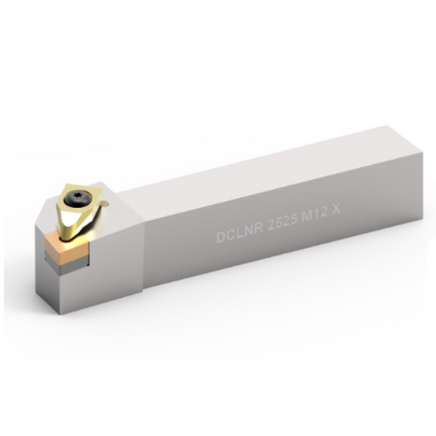 Omega Products Turning Tool Holder - Double Clamp 95 Deg Right Hand - For CNMG1204 Inserts - DCLNR2020K12