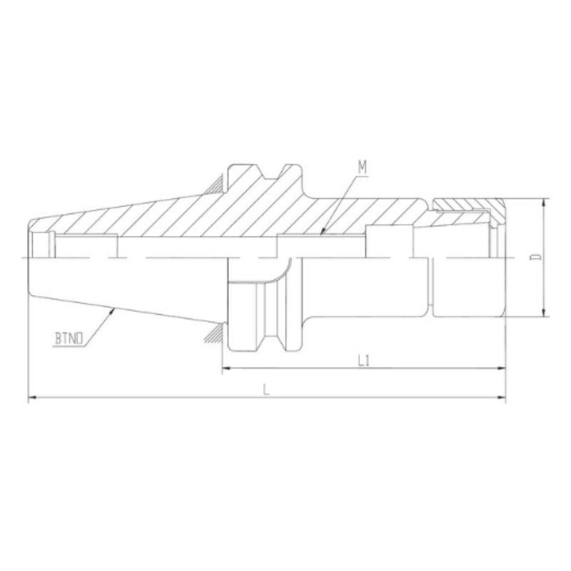 Omega Products BT30 GSK Collet Chuck - GSK06 - 25,000RPM - G2.5 - 90mm Gauge Length