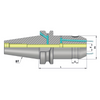 Omega Products BT50 End Mill Holder With Coolant Channels - G2.5 - 25,000RPM - 6mm Bore Size - 63mm Gauge Length thumbnail 2