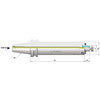 BT40 Anti-Vibration Face Mill Arbor - G6.3 - 8000RPM - 16mm Spigot Size - 200mm Gauge Length thumbnail 2