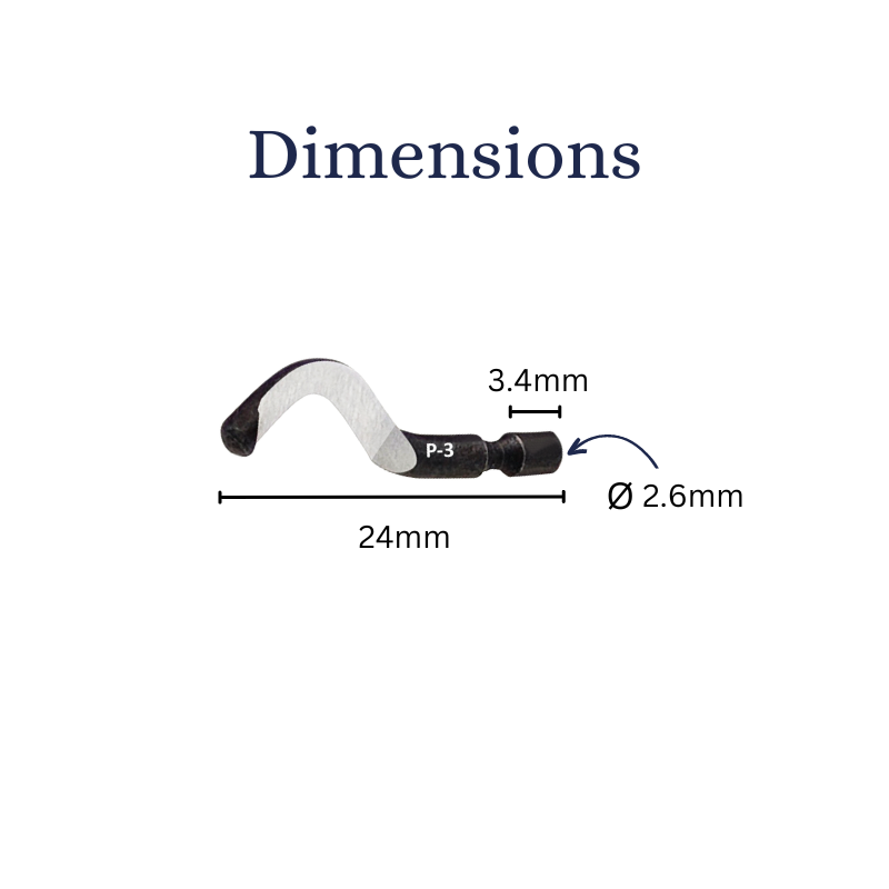 Cp Gratex P3 Deburring Blade - HSS - 2.6mm