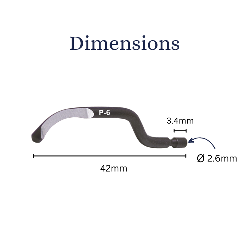 Cp Gratex P6 Deburring Blade - HSS - 2.6mm