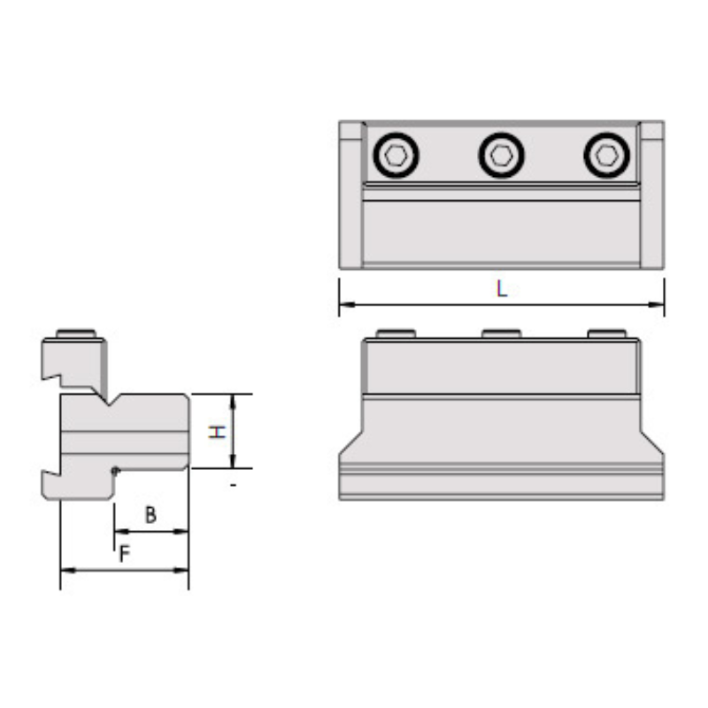 Omega Products Part Off Block - Removable split block type - SBN2520-32