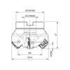 Palbit Arbor Mounting Holder - For SN1606 ON0606 Inserts - 80mm Cutter Diameter - 181089100 thumbnail 2