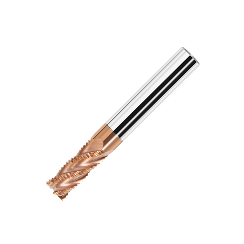 Vortex Carbide Roughing End Mill - 4 Flute Standard Roughers - TiSiN Coated - 12mm x100mm