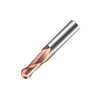Vortex Carbide End Mill - 2 Flute Ball Nose - TiSiN Coated - 1mm x 50mm thumbnail 1