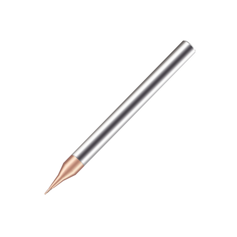 Vortex Carbide End Mill - 2 Flute Micro Ball Nose - TiSiN Coated - 0.8mm