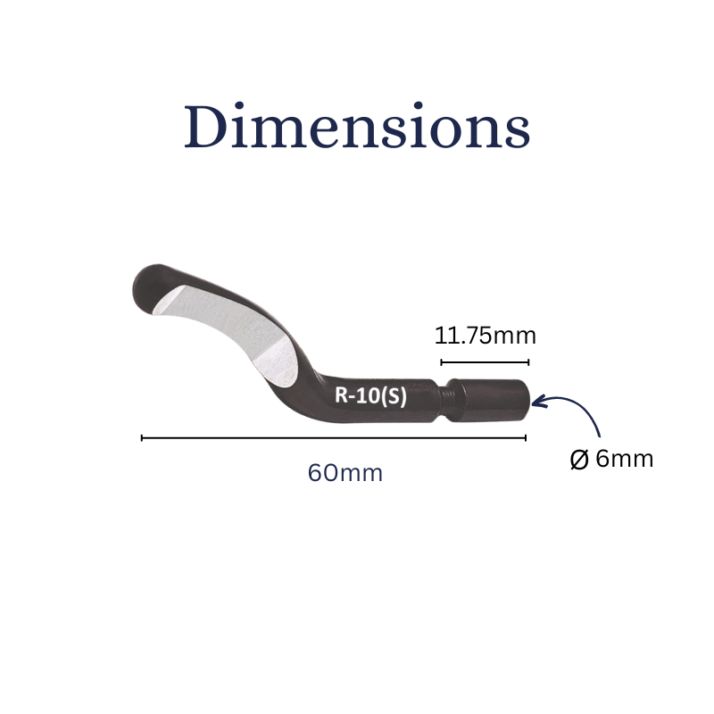 Cp Gratex R10 Deburring Blades - HSS - 6mm