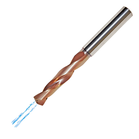 Widin Carbide Drill Through Coolant 3xD AlTiN Coated - 3.0mm