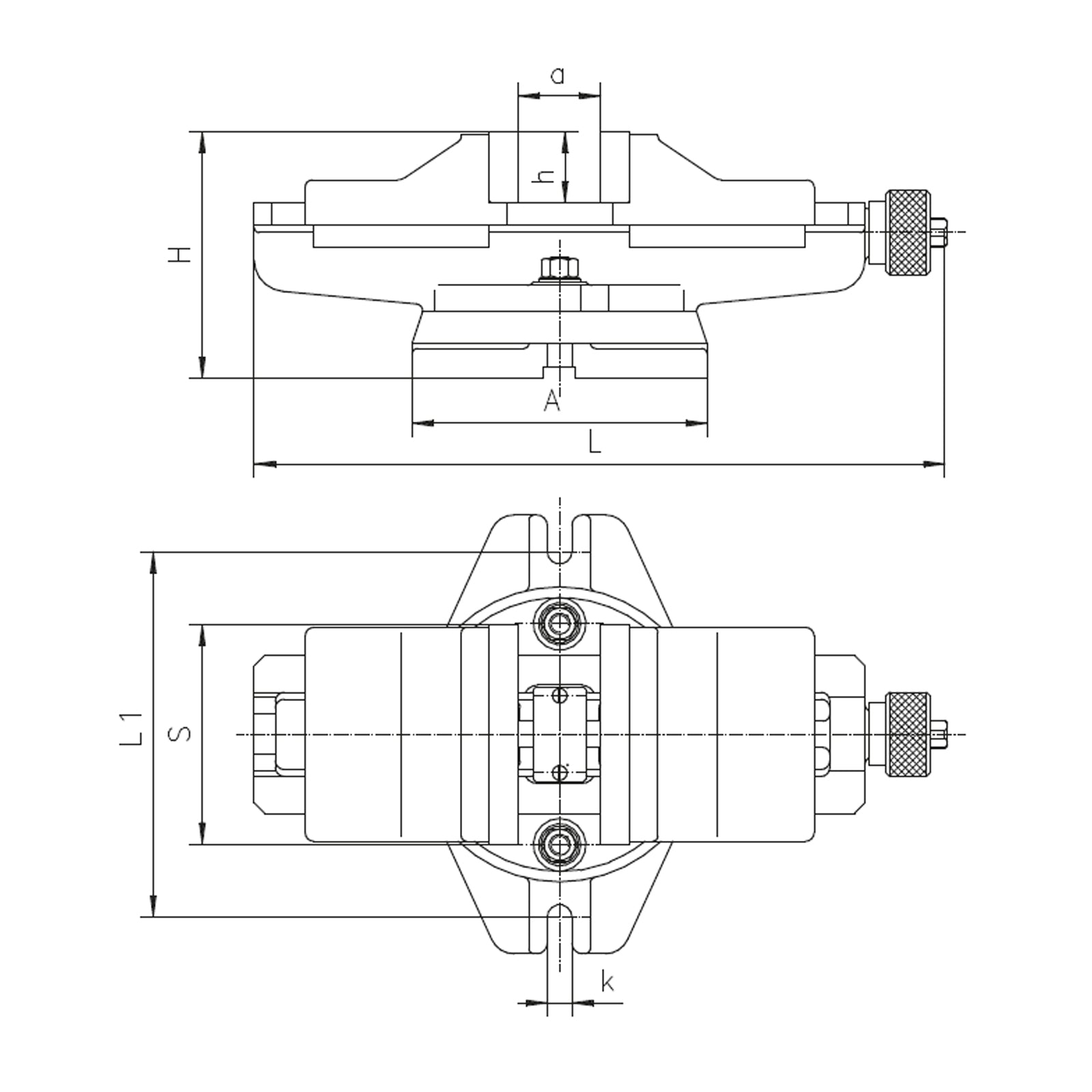200mm Self-Centering Machine Vice - 6531 Series (Bison) - 6531-200
