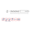 Axis Micro Carbide Drill - Uncoated Long flute length T3031 (8-12xD) - 0.015 Diameter thumbnail 2