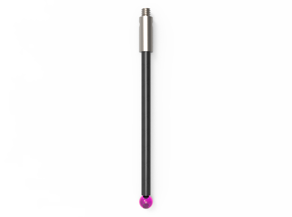 ITP Straight Styli - Type A - Ruby Ball - M2 Thread x 41.5mm Overall Length - TCM203003041