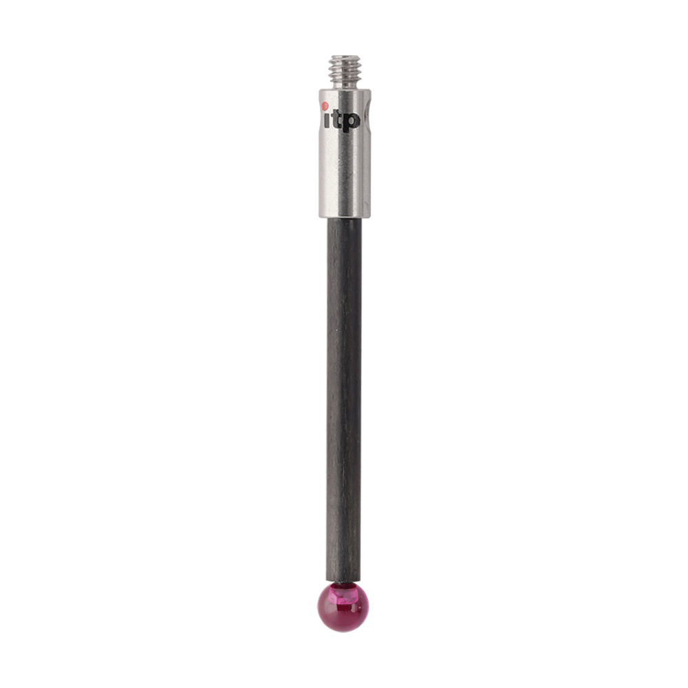 ITP Straight Styli - Type A - Ruby Ball - M2 Thread x 32mm Overall Length - TCM204003032