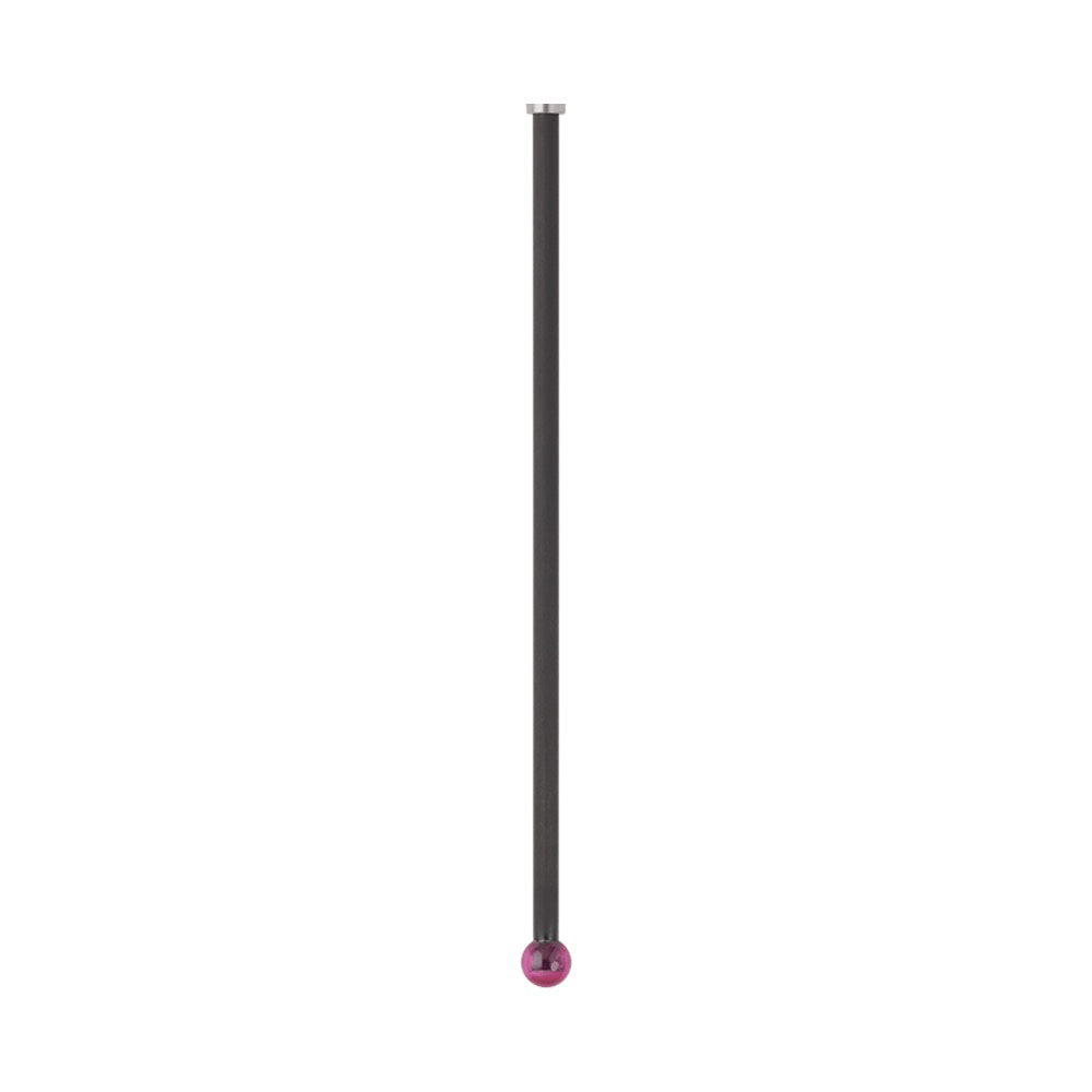 ITP Straight Styli - Type J - Ruby Ball - M2 Thread x 77mm Overall Length - TCM204003077
