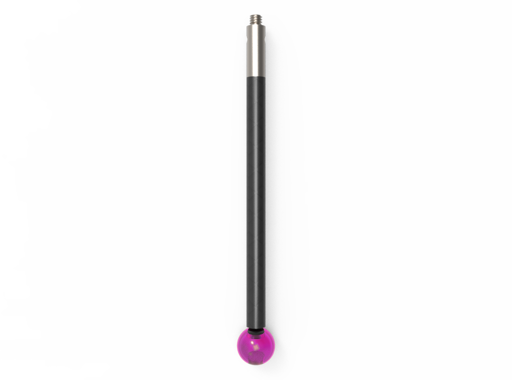 ITP Straight Styli - Type J - Ruby Ball - M2 Thread x 53mm Overall Length - TCM206003053