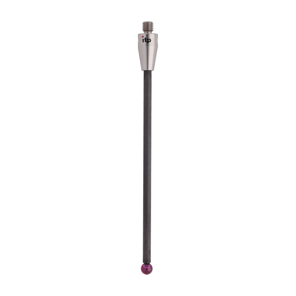 ITP Straight Styli - Type A - Ruby Ball - M3 XXT Thread x 58mm Overall Length - TCM303005058