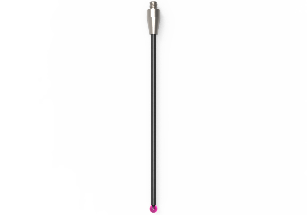 ITP Straight Styli - Type A - Ruby Ball - M3 XXT Thread x 75mm Overall Length - TCM303005075