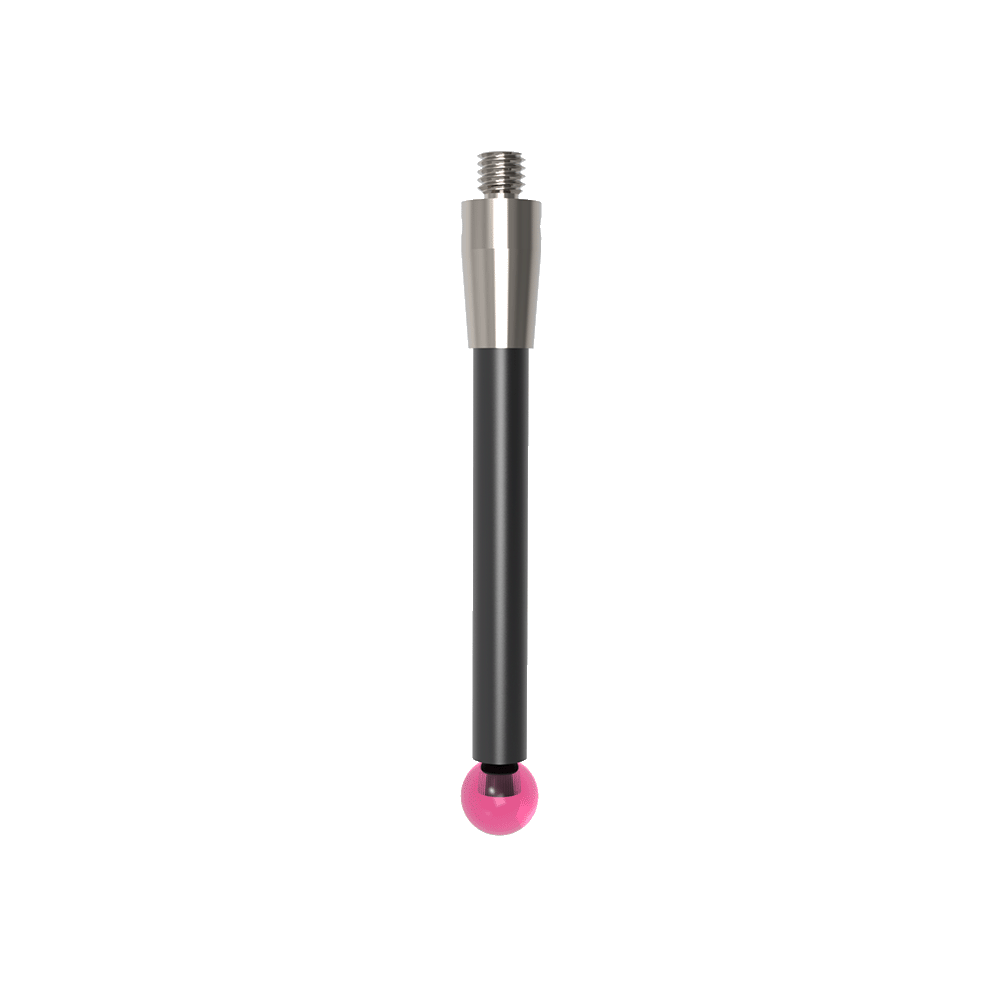 ITP Straight Styli - Type A - Ruby Ball - M3 XXT Thread x 40mm Overall Length - TCM305005040