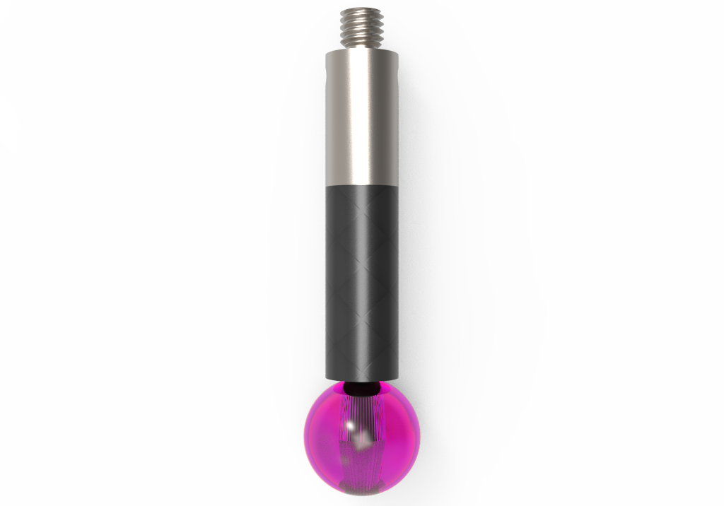 ITP Straight Styli - Type J - Ruby Ball - M3 XXT Thread x 30mm Overall Length - TCM308005030