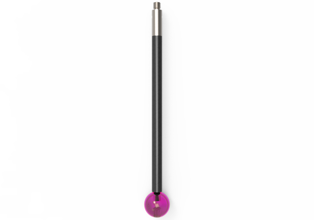 ITP Straight Styli - Type J - Ruby Ball - M3 Thread x 80mm Overall Length - TCM310004080