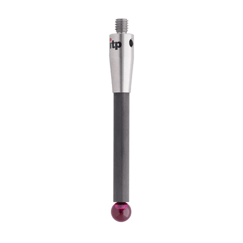 ITP Straight Styli - Type A - Ruby Ball - M4 Thread x 53mm Overall Length - TCM406007053