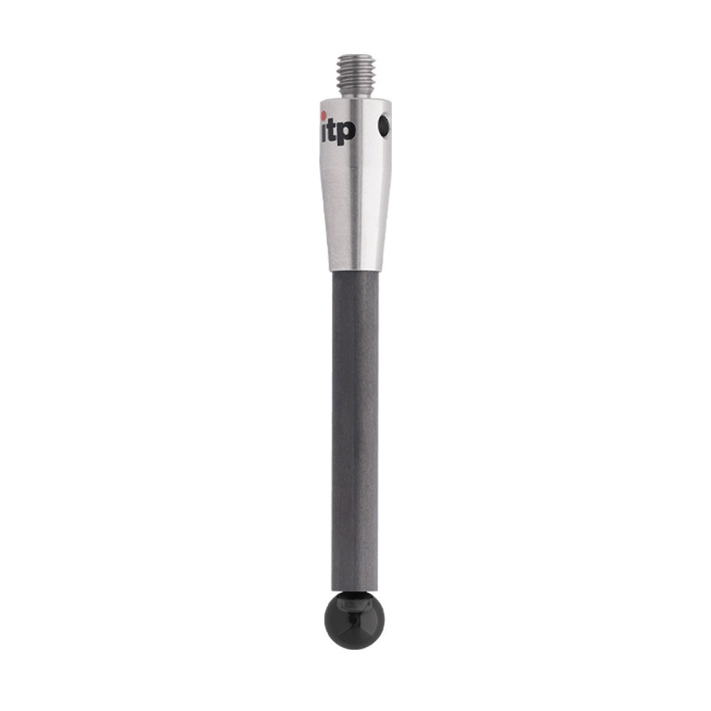 ITP Straight Styli - Type A - Silicon Nitride Ball - M4 Thread x 53mm Overall Length - TCM4S6007053