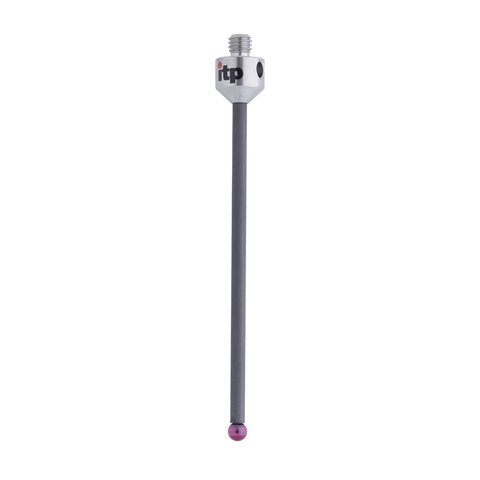 ITP Straight Styli - Type A - Ruby Ball - M5 Thread x 77mm Overall Length - TCM504010077