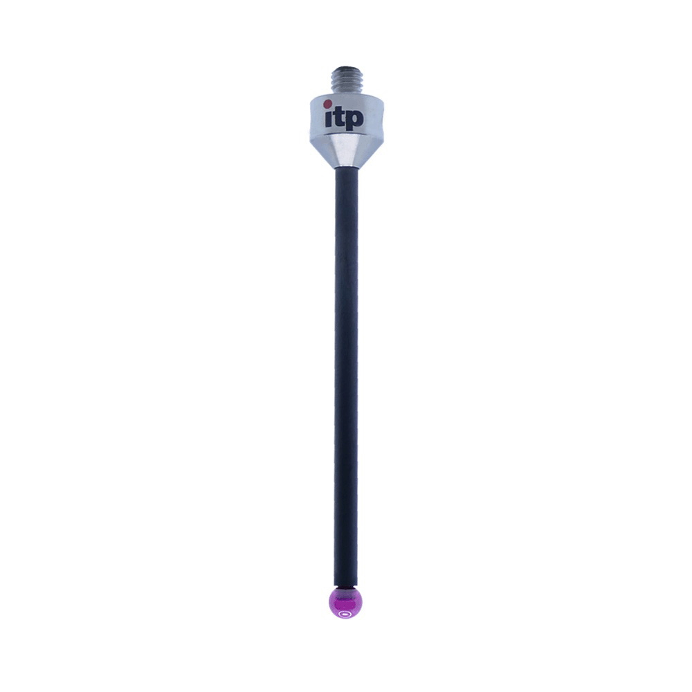 ITP Straight Styli - Type A - Ruby Ball - M5 Thread x 52.5mm Overall Length - TCM505010052