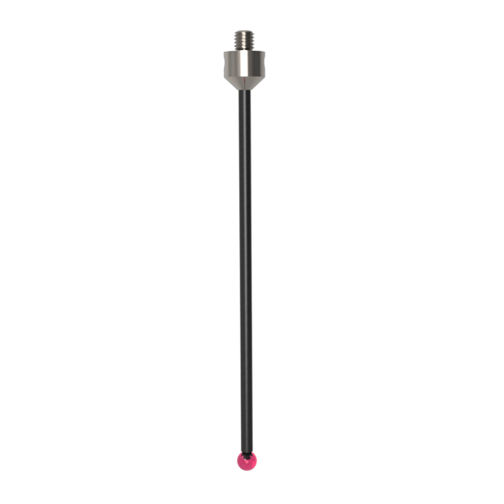 ITP Straight Styli - Type A - Ruby Ball - M5 Thread x 102.5mm Overall Length - TCM505010102