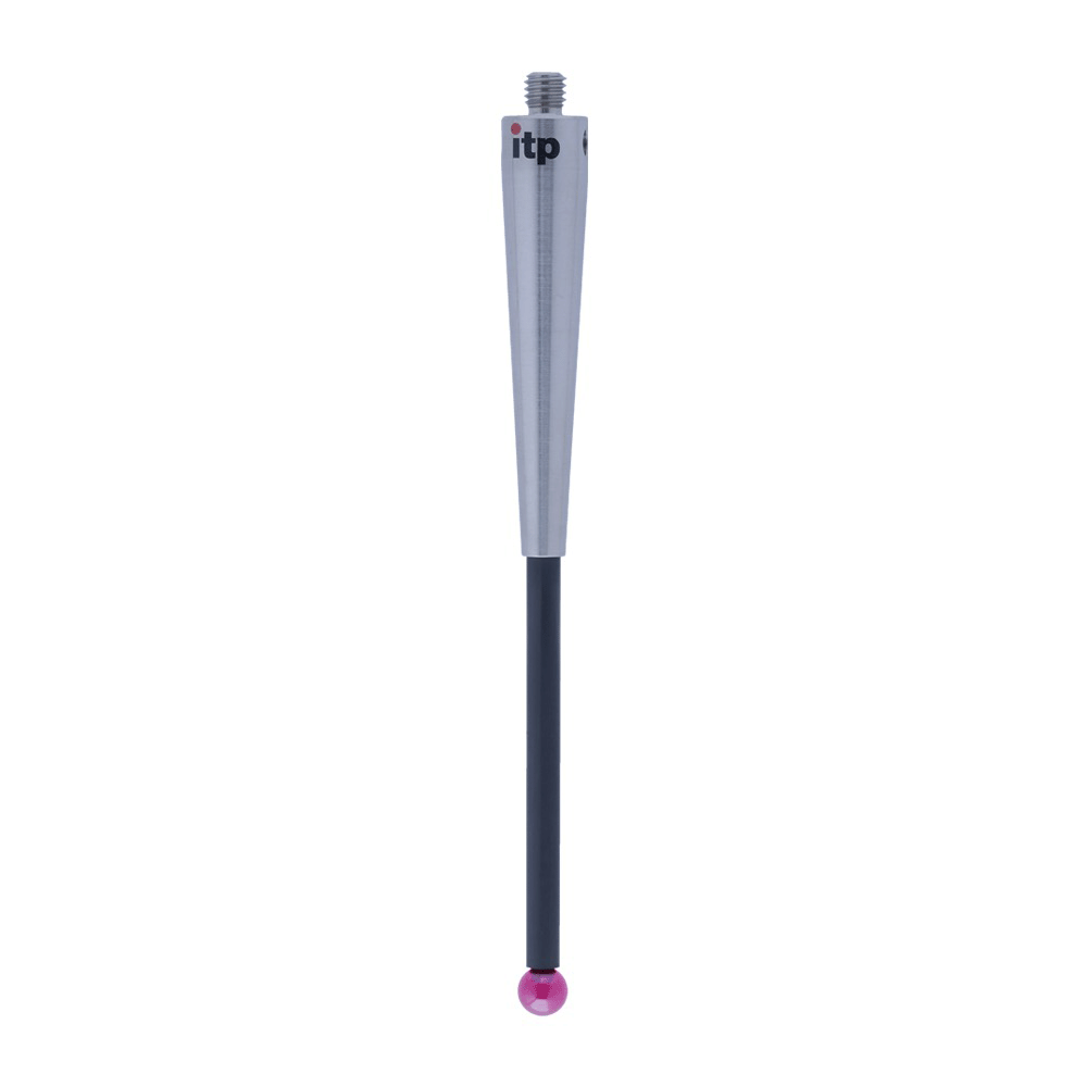 ITP Straight Styli - Type A - Ruby Ball - M5 Thread x 102.5mm Overall Length - TCM505050102