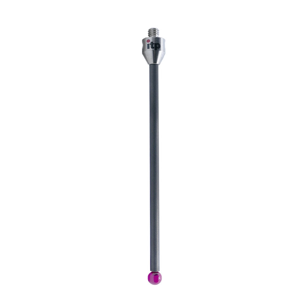 ITP Straight Styli - Type A - Ruby Ball - M5 Thread x 103mm Overall Length - TCM506010103