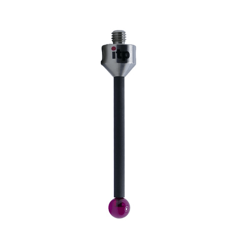 ITP Straight Styli - Type A - Ruby Ball - M5 Thread x 63.5mm Overall Length - TCM508011063