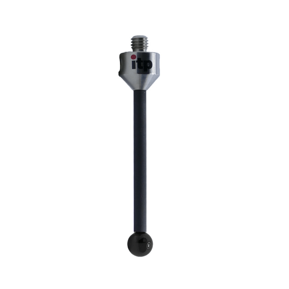 ITP Straight Styli - Type A - Silicon Nitride Ball - M5 Thread x 75mm Overall Length - TCM5S8011075