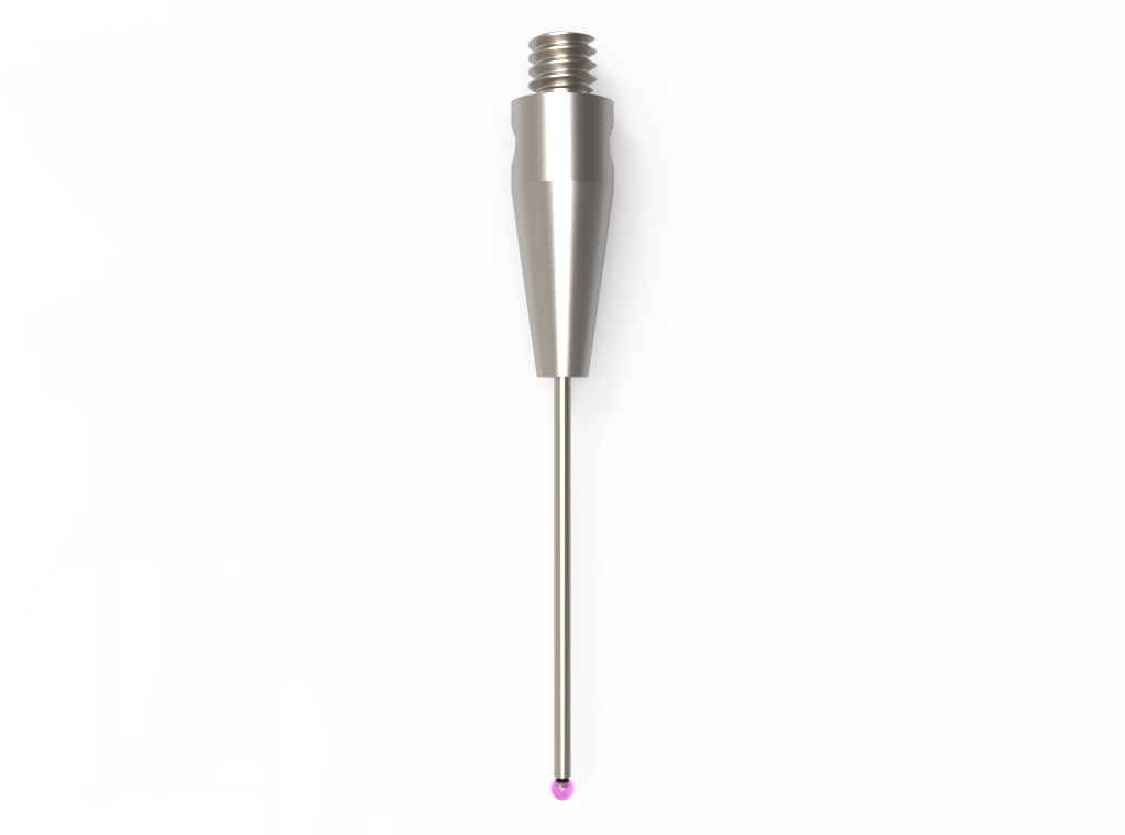 ITP Straight Styli - Type A - Ruby Ball - M2 Thread x 20.35mm Overall Length - THM200703020