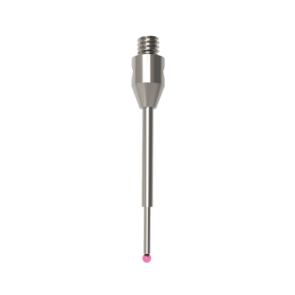 ITP Straight Styli - Type B - Ruby Ball - M2 Thread x 18mm Overall Length - THM200803018