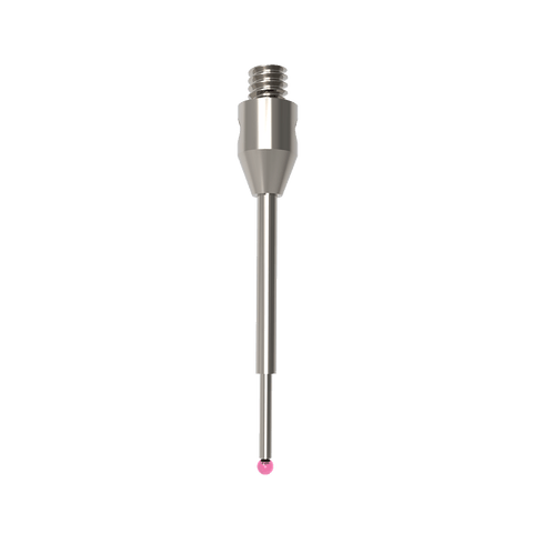 ITP Straight Styli - Type B - Ruby Ball - M2 Thread x 18mm Overall Length - THM200803018