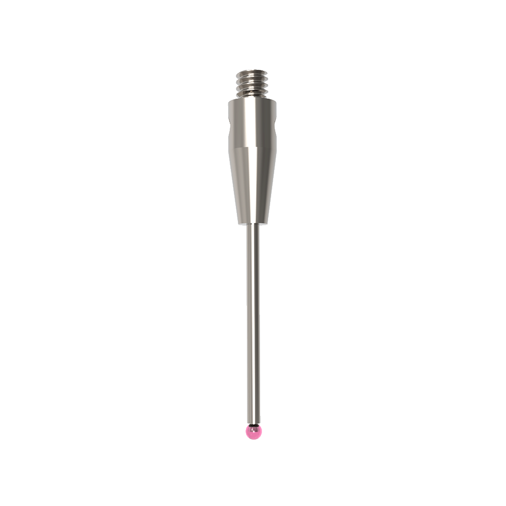 ITP Straight Styli - Type A - Ruby Ball - M2 Thread x 20.5mm Overall Length - THM201003021