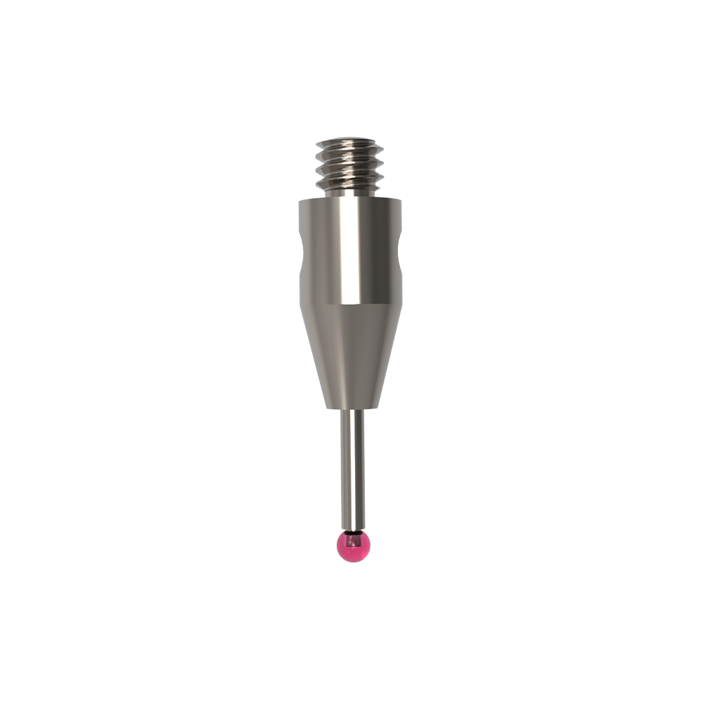 ITP Straight Styli - Type A - Ruby Ball - M2 Thread x 10.5mm Overall Length - THM2010R3010