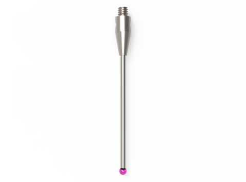 ITP Straight Styli - Type A - Ruby Ball - M2 Thread x 30.75mm Overall Length - THM201503031