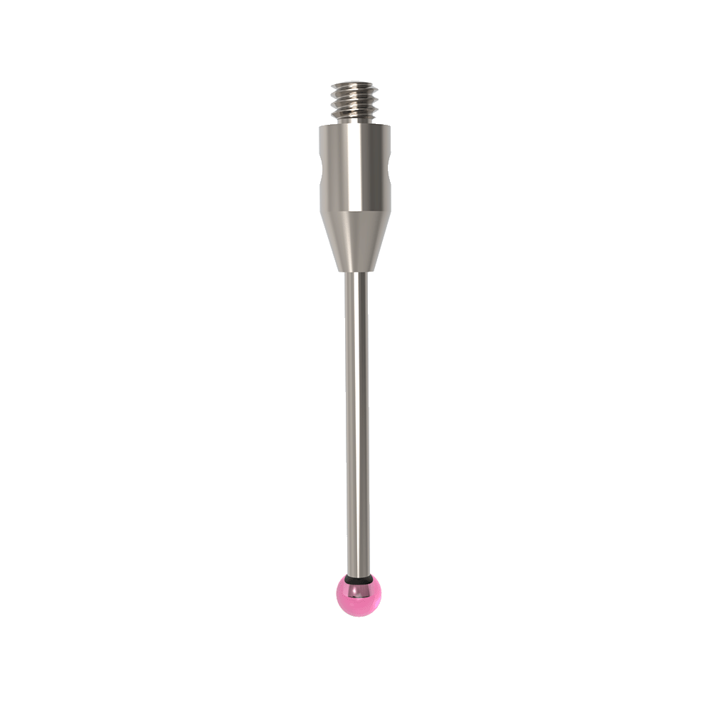 ITP Straight Styli - Type A - Ruby Ball - M2 Thread x 21mm Overall Length - THM202003021