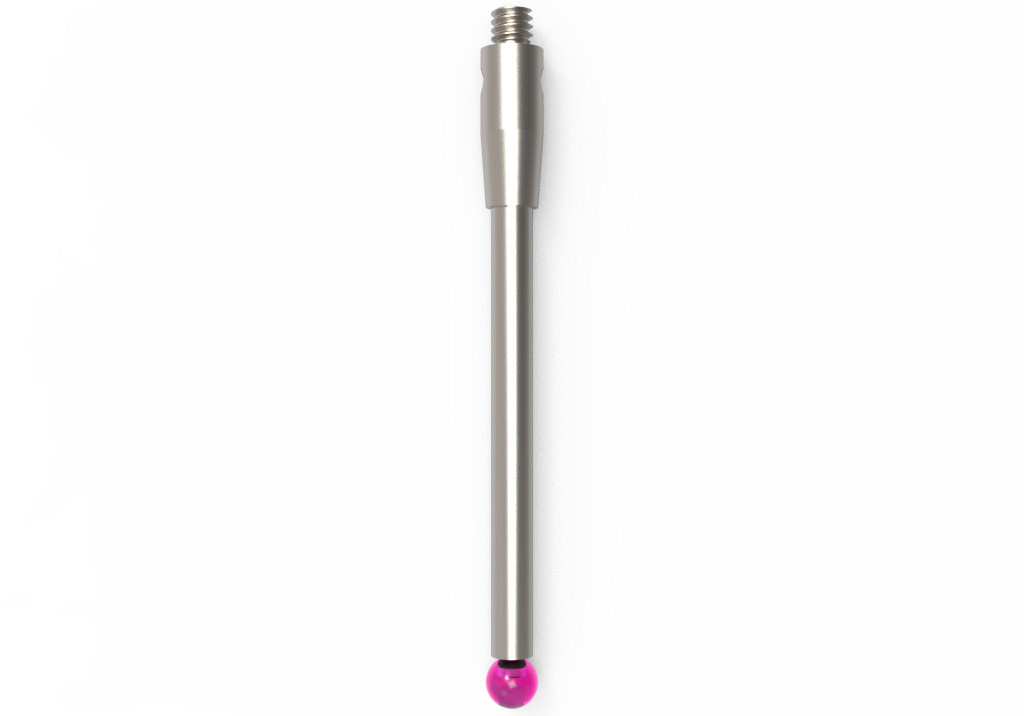 ITP Straight Styli - Type A - Ruby Ball - M2 Thread x 31.25mm Overall Length - THM202503031