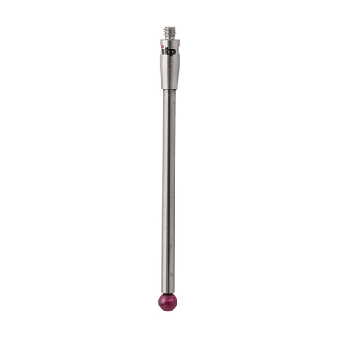 ITP Straight Styli - Type A - Ruby Ball - M2 Thread x 51.5mm Overall Length - THM203003051