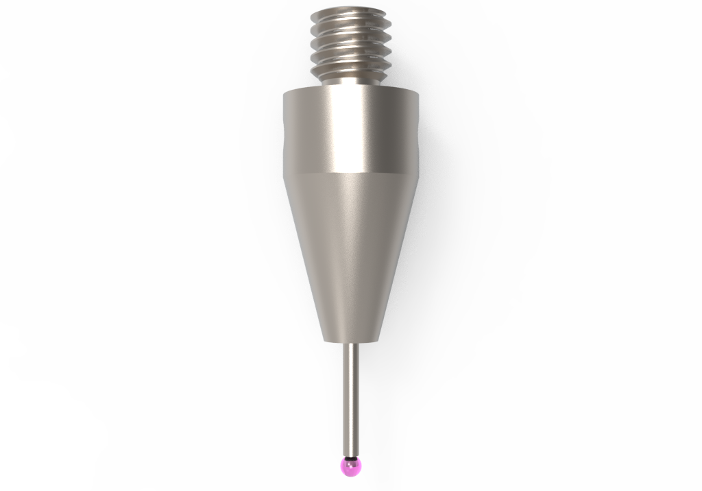 ITP Straight Styli - Type A - Ruby Ball - M3 XXT Thread x 14mm Overall Length - THM300805014