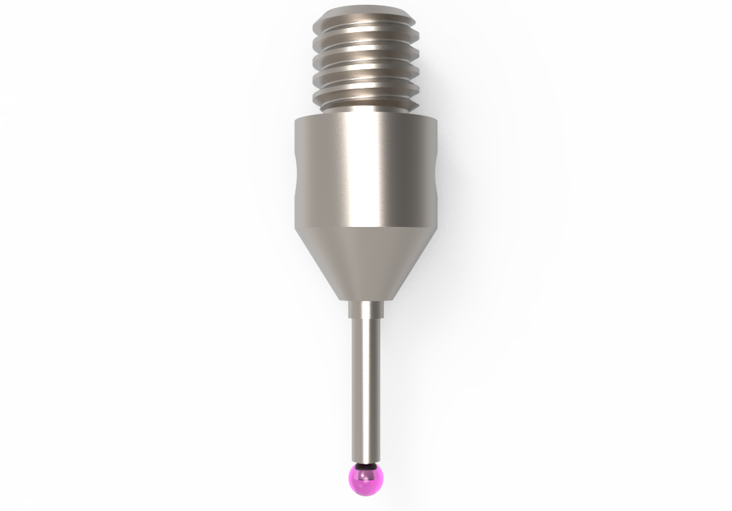 ITP Straight Styli - Type B - Ruby Ball - M3 Thread x 10.5mm Overall Length - THM301004010